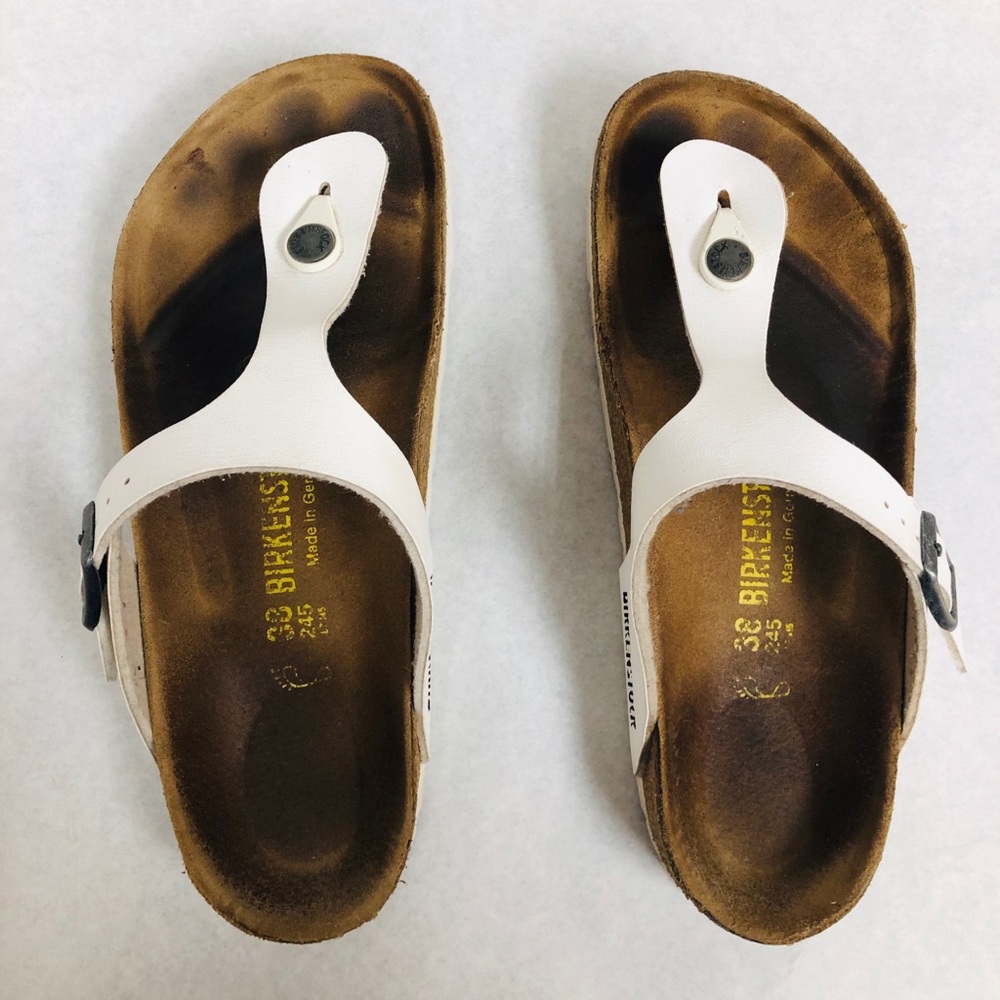 Birkenstock Gizeh, White, Size 38